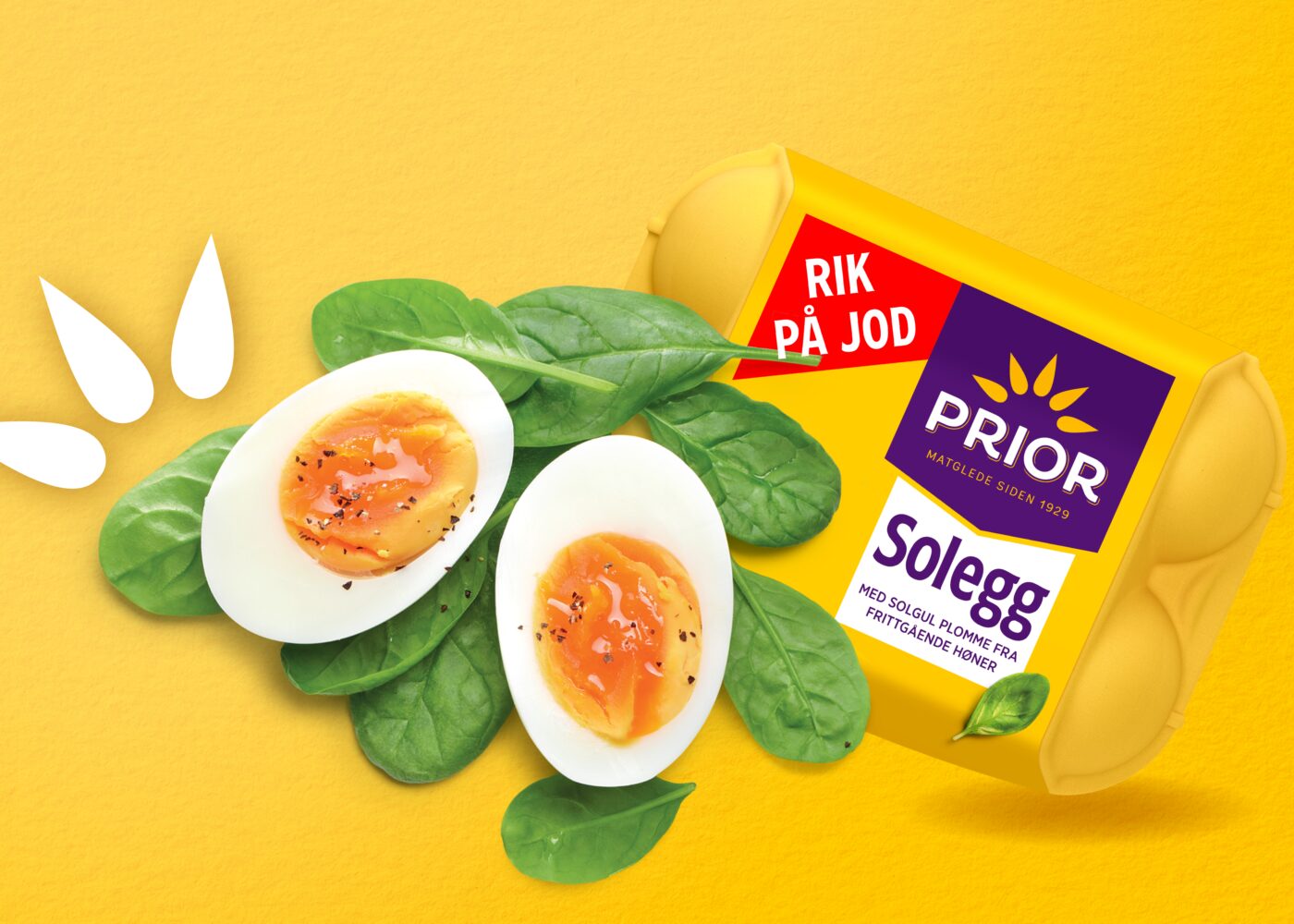 Alle PRIOR egg inneholder også ekstra jod
