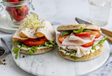 Polarbrød med kylling pålegg