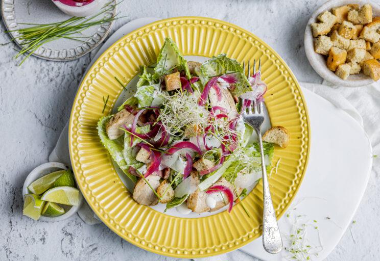 Cæsarsalat med kylling