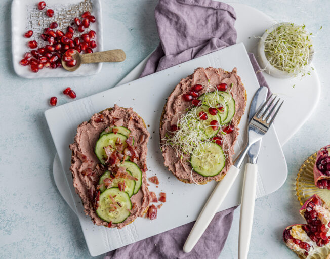 Blings med kyllingpostei