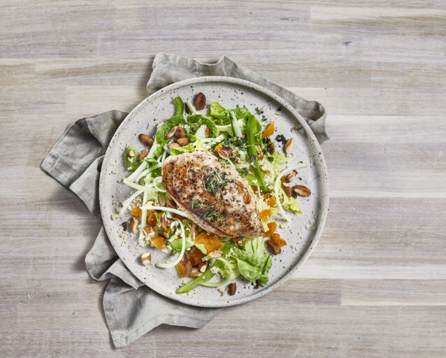 Kyllingfilet med couscous og mandel
