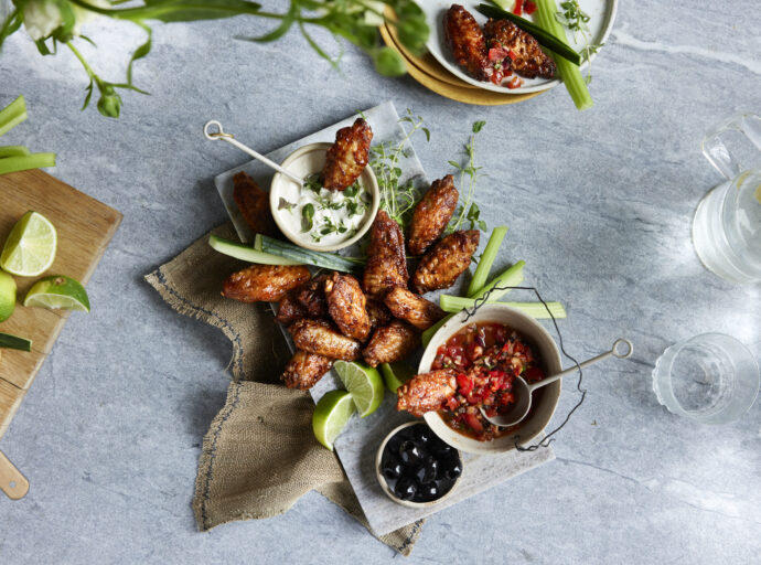 Kyllingvinger stekt i airfryer med dipp