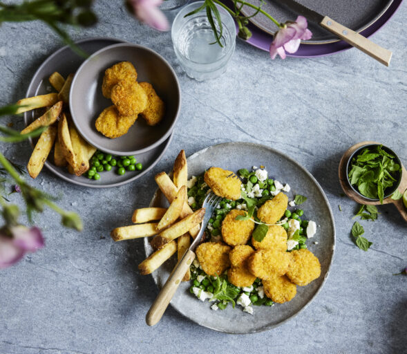 Nuggets stekt i airfryer