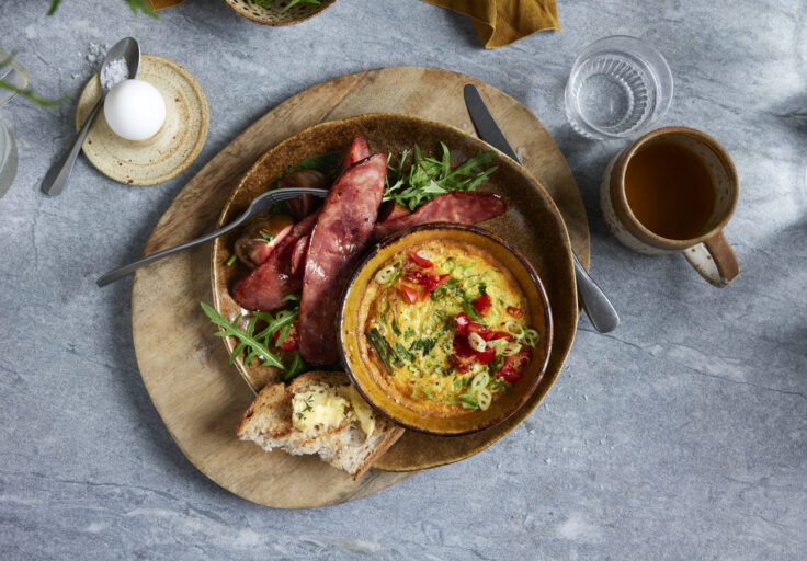 Egg og bacon i airfryer