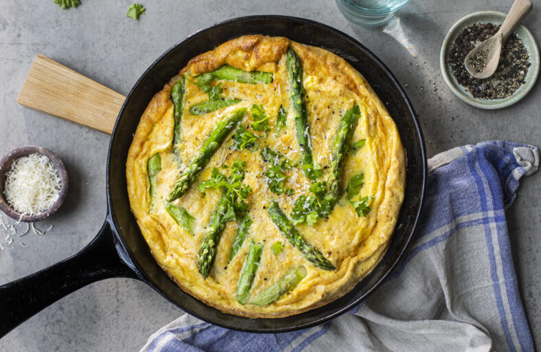 Omelett med asparges