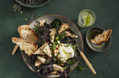 Kalkunrester med vintersalat og surdeigsbrød