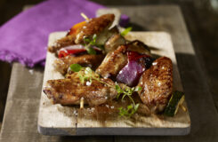 Kyllingvinger på grillspyd