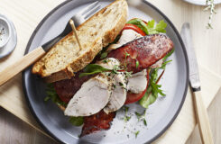 Mikrokylling club sandwich med kalkunbacon no022884