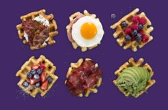 Slik lager du amerikanske vafler med topping