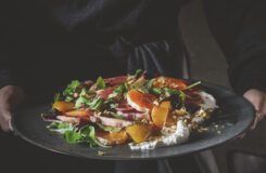 Sitrussalat som tilbehor til kalkun