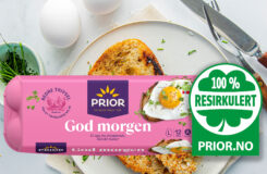 PRIOR eggekartonger lages resirkulerte aviser